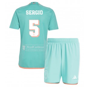 Inter Miami Sergio Busquets #5 Rezervni Dres za Dječji 2024-25 Kratak Rukavima (+ kratke hlače)